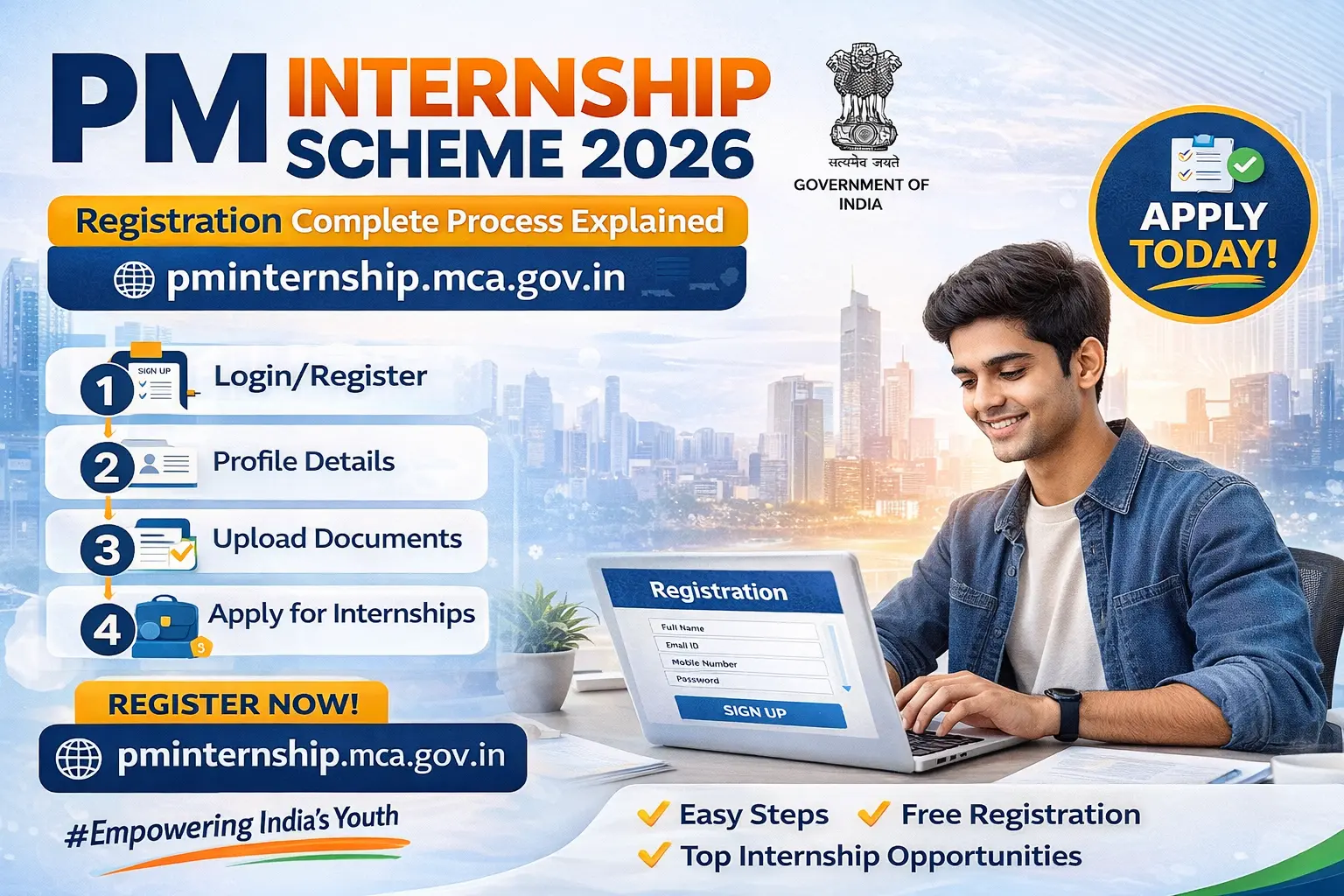 PM Internship Scheme Registration 2026: Complete Process Explained