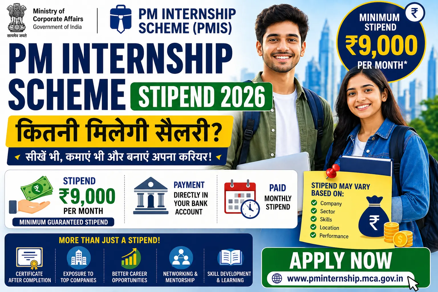 PM Internship Scheme Stipend 2026