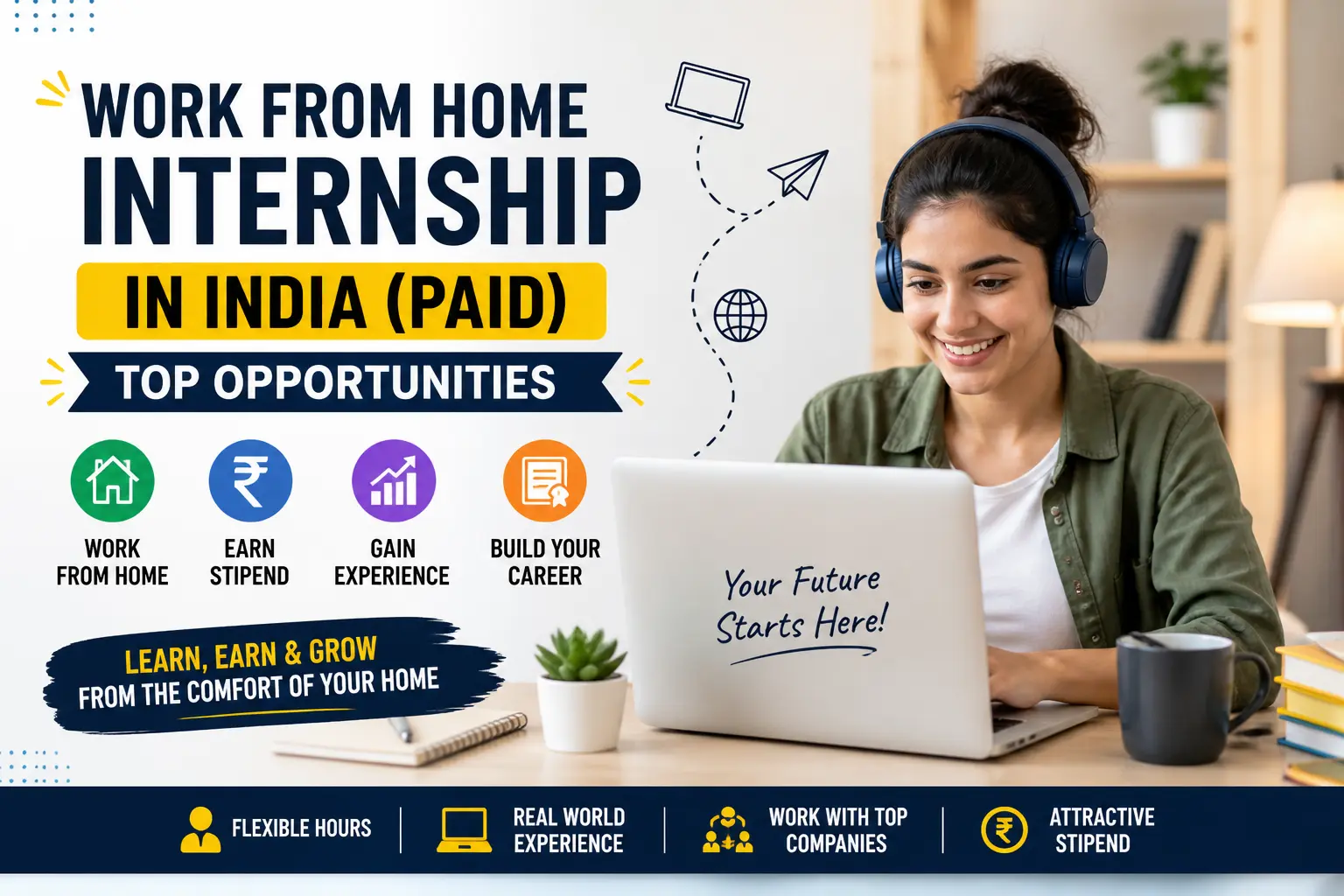 Work From Home Internship in India (Paid): Top Opportunities