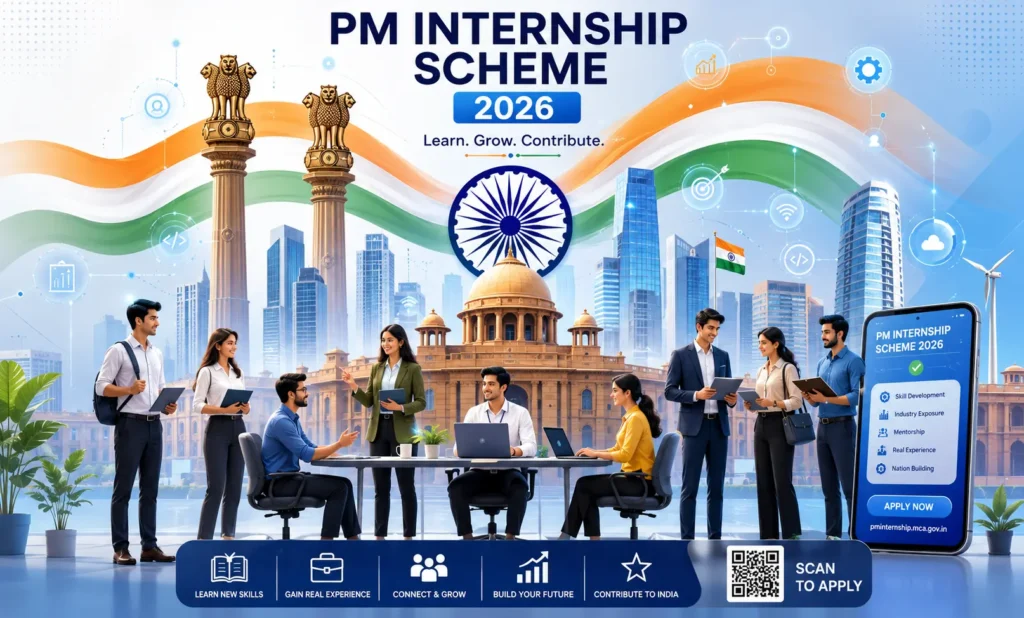 Prime Minister Internship Scheme 2026 apply online with registration, eligibility, stipend, and application process details